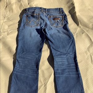 Ladies Wrangler Boot Cut Jeans 09MWZMS size 7/34